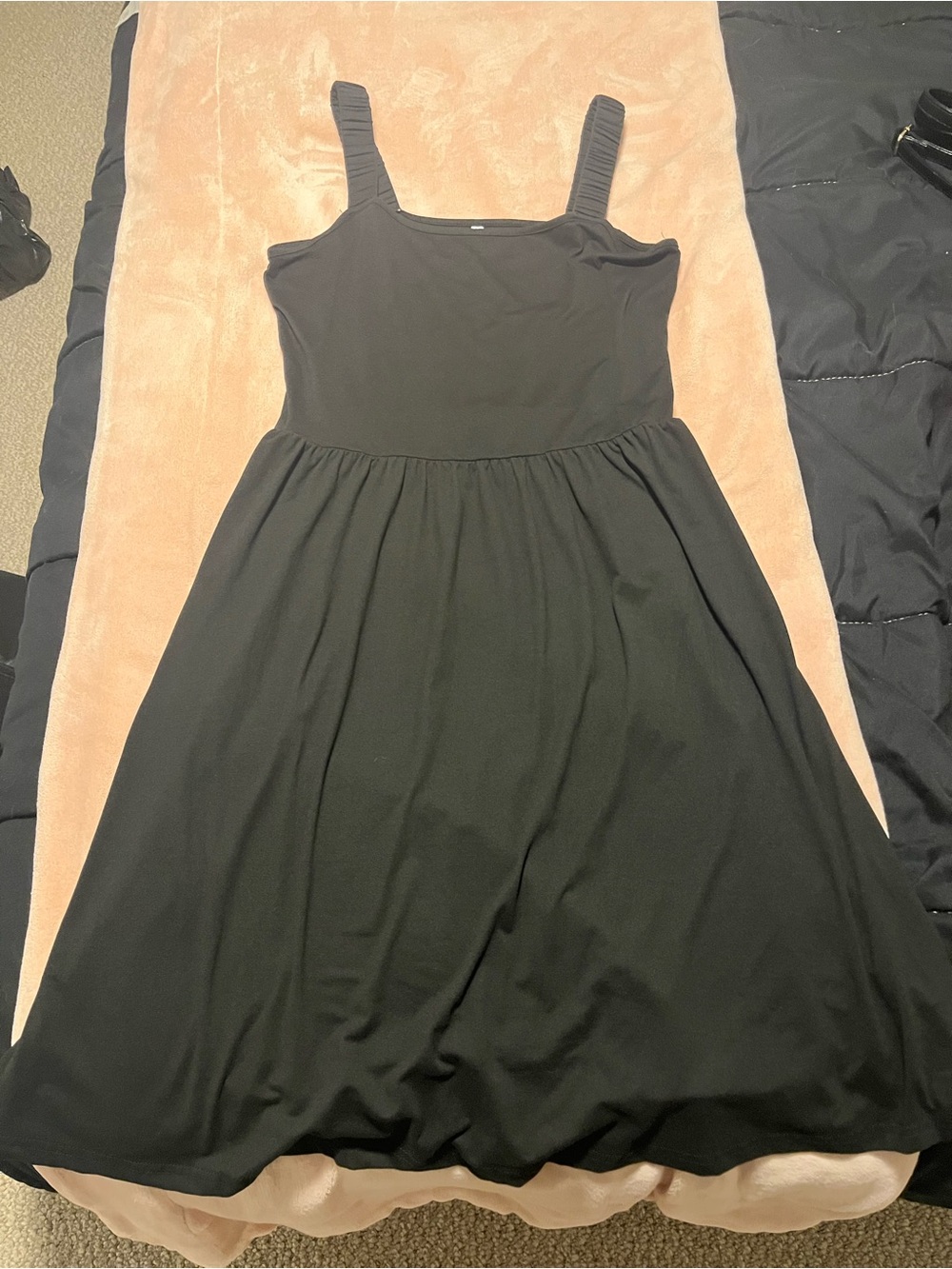 Amazon Classic Black Sleeveless A-Line Dress - Black
